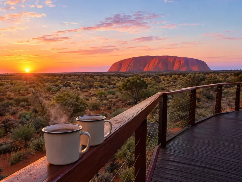Uluru Sunrise & Kata Tjuta Morning by Coach